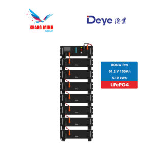 Pin Lưu Trữ Deye BOS-W Pro 51.2V 100Ah, công suất 5.12kWh