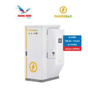 Hệ thống pin Lithium lưu trữ tích hợp cao cấp G-CUBE POWERBOX, 100Ah - 716.V, công suất 61 - 71kWh