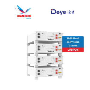 Pin lưu trữ Lithium  DEYE 5,12kWh – SE-G5.1 PRO-B – Hiệu suất cao, bền bỉ